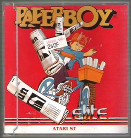 Paperboy box art for Atari ST